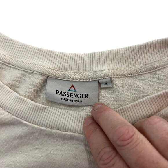 Passenger women's sweatshirt XL cream beige Sun Daze recycled cotton sweater - Picture 4 of 10